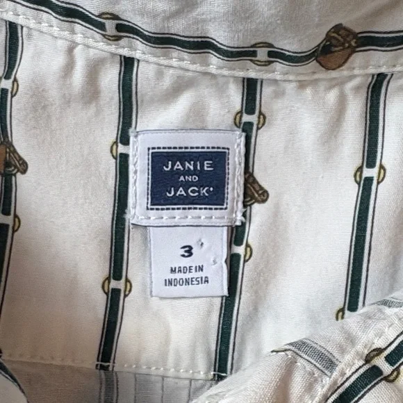 Janie and Jack Kids Floral and Striped Shirt Set - Picture 2 of 9